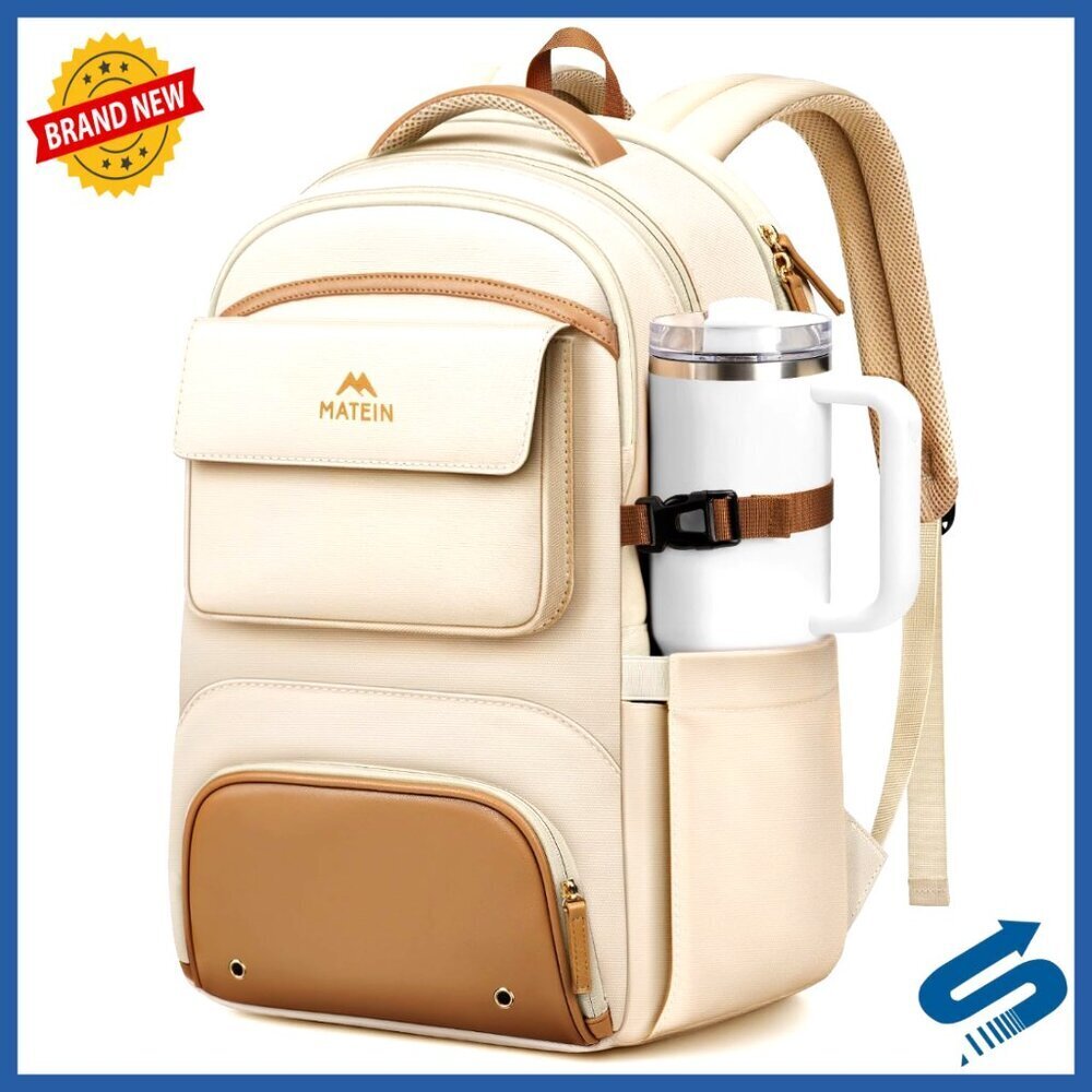 Waterproof Travel Backpack with Shoe Compartment TSA Approved Laptop Bag for